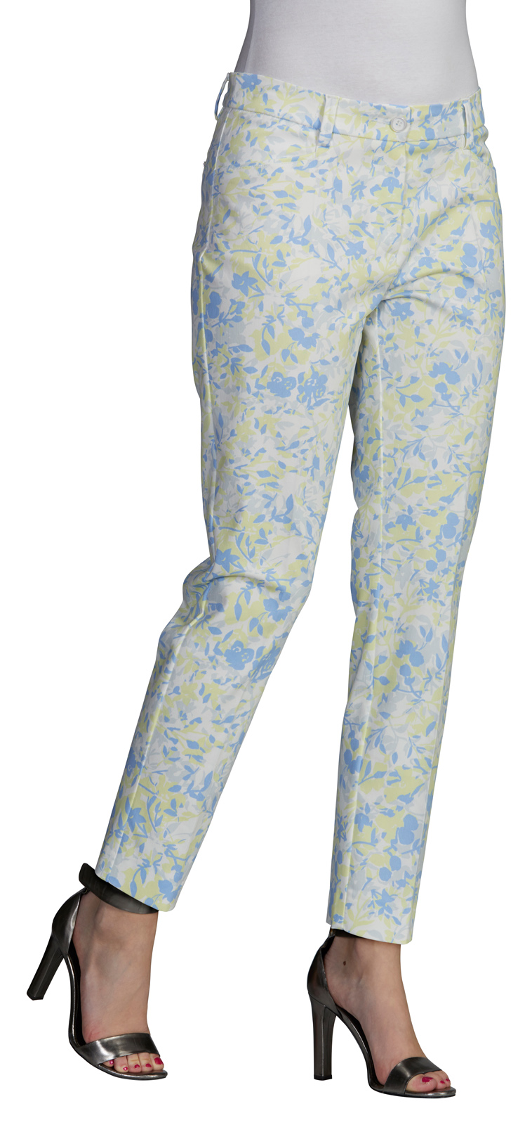 401120Goldie_11401 STRETCHHOSE N IM BLÜTEN-DESSIN