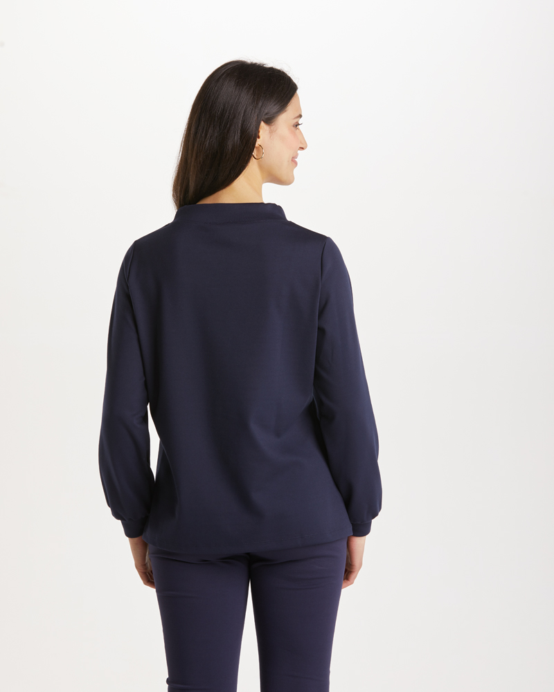 Sweatshirt_421106_marine_Mimi_hinten LEICHTES SWEATSHIRT