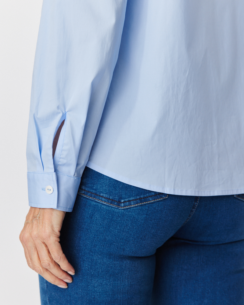 Basic-Bluse aus Baumwolle
