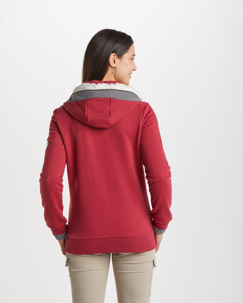 Sweatjacke_rot_421103_Rike_hinten WEICHE SWEATJACKE