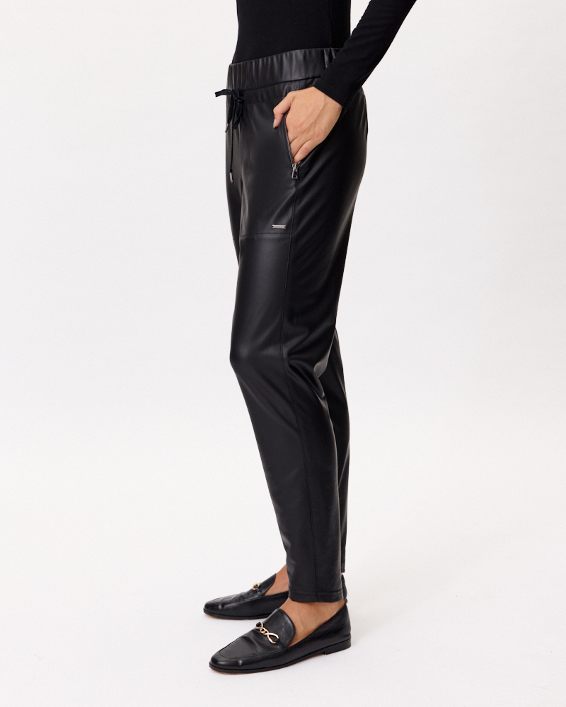 FAKE-LEDER-JOGGPANTS N