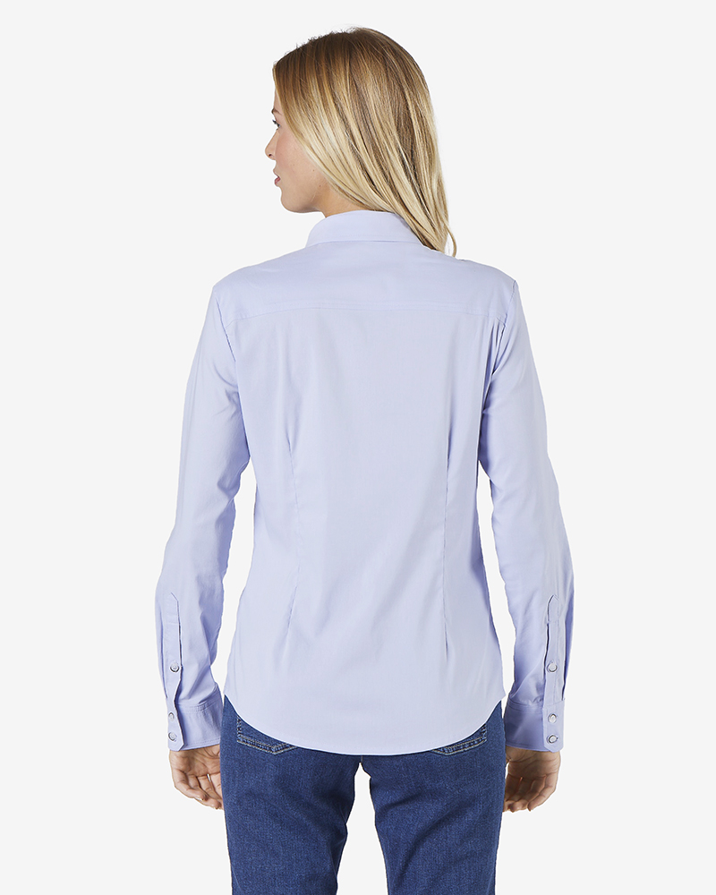 Bluse_bleu_421158_Sybille_411153_hinten BASIC-HEMDBLUSE IN 4 FARBEN
