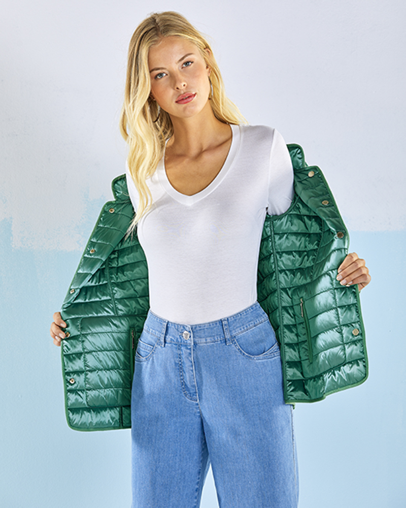 WENDE-STEPPJACKE GREEN GOOSE WENDE-STEPPJACKE GREEN GOOSE