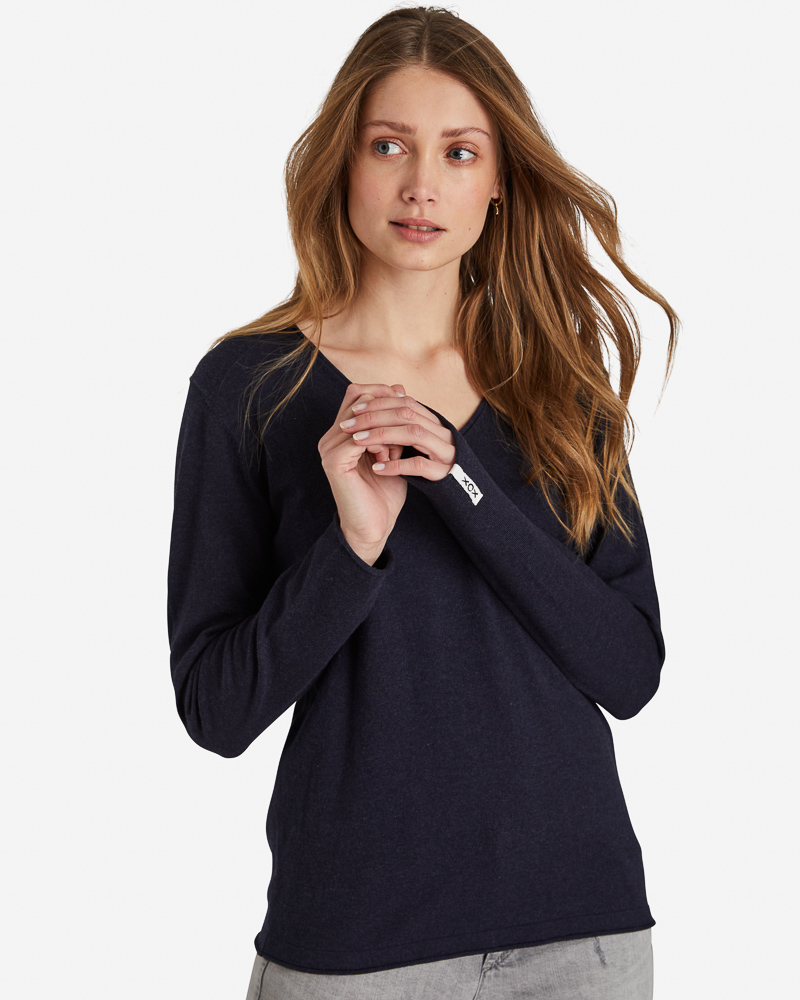 V-Pulli_marine_Detail_412006_Isgard BASIC-PULLI IN 2 FARBEN