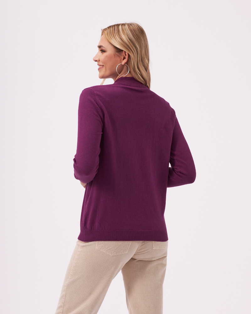 FEINSTRICKPULLI MIT STEHKRAGEN FEINSTRICKPULLI MIT STEHKRAGEN