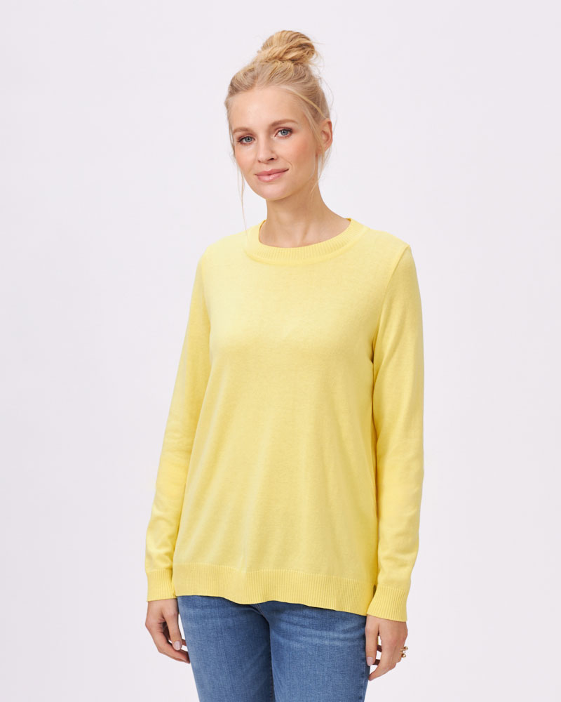 BASIC-PULLI MIT RUNDHALS