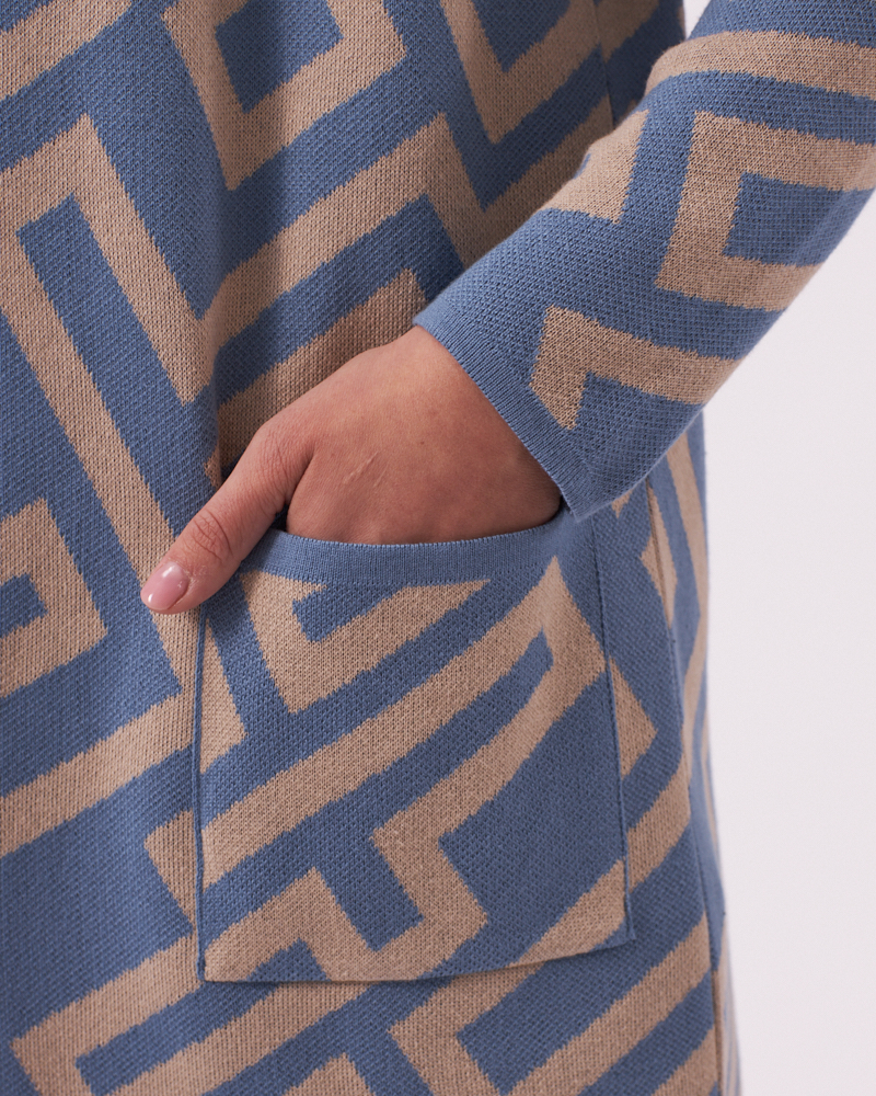 JACQUARD-STRICKJACKE JACQUARD-STRICKJACKE