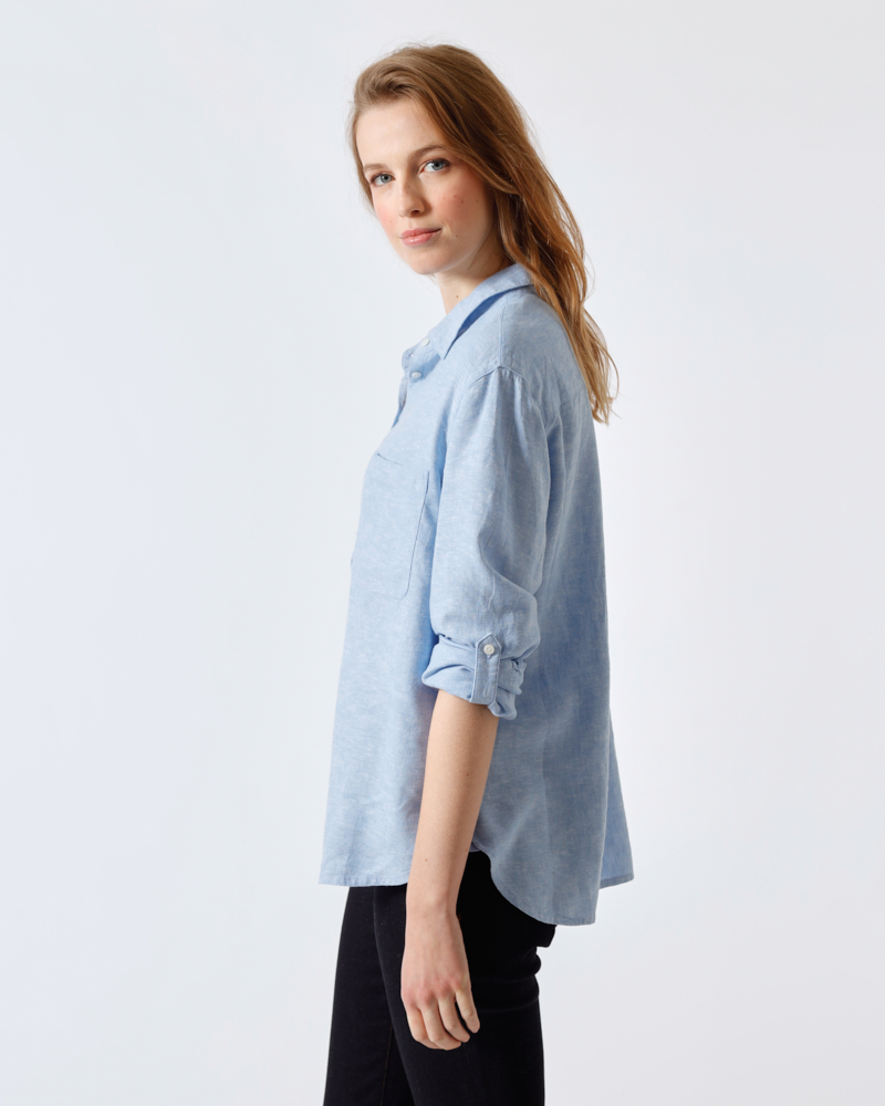 MODISCHE LEINENBLUSE MODISCHE LEINENBLUSE