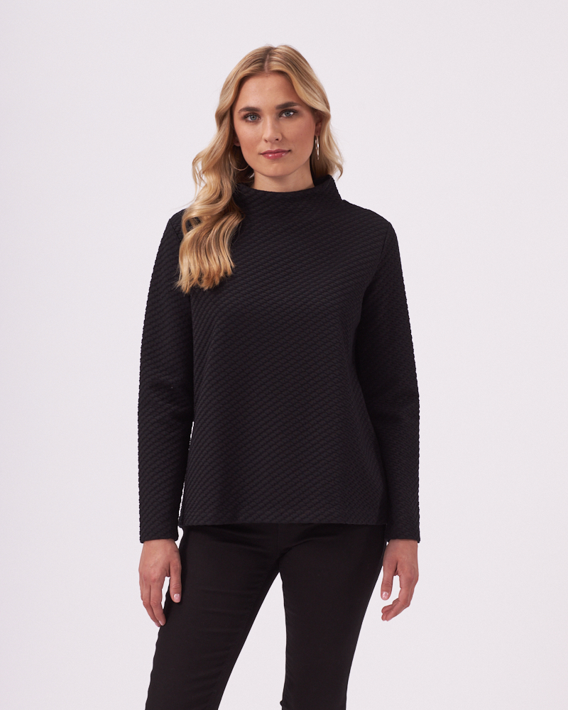 SWEATSHIRT MIT STEHBUND