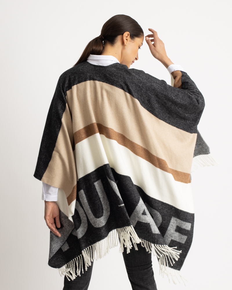 Poncho_anthrazit_gemustert_422010_hinten EDLER PONCHO