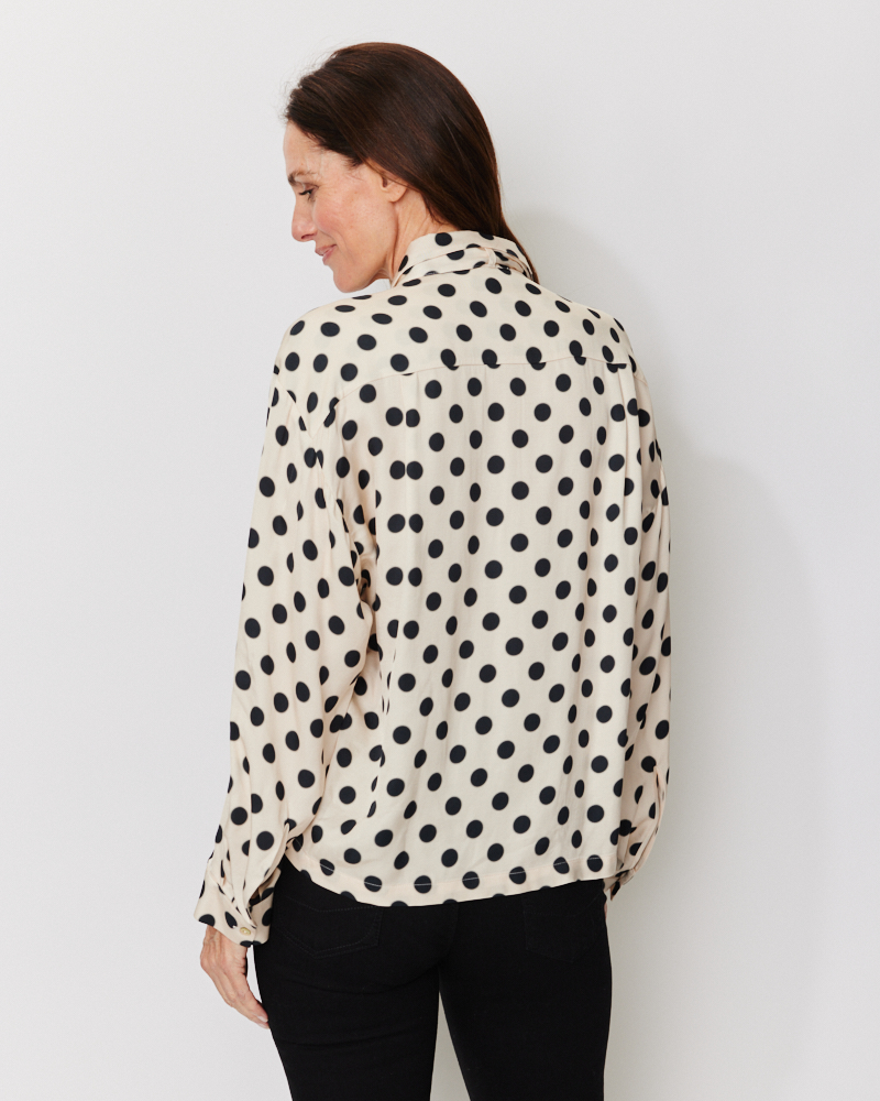 Elegante Schluppenbluse von LAS AMAS