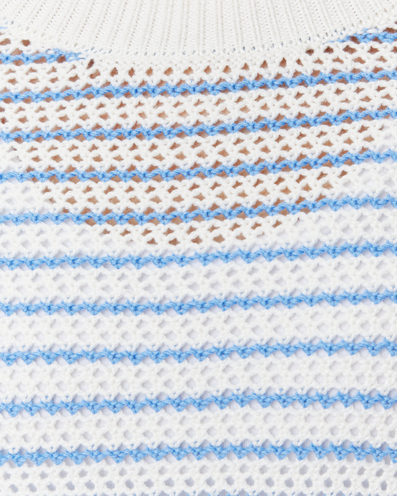 STREIFEN-PULLI MIT AJOURMUSTER