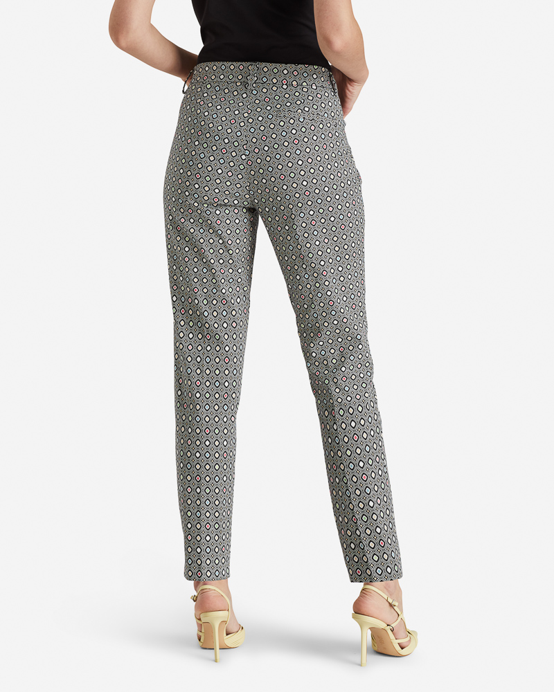 Stretchhose_schwarz_gemustert_hinten_412031_Liv STRETCHHOSE N