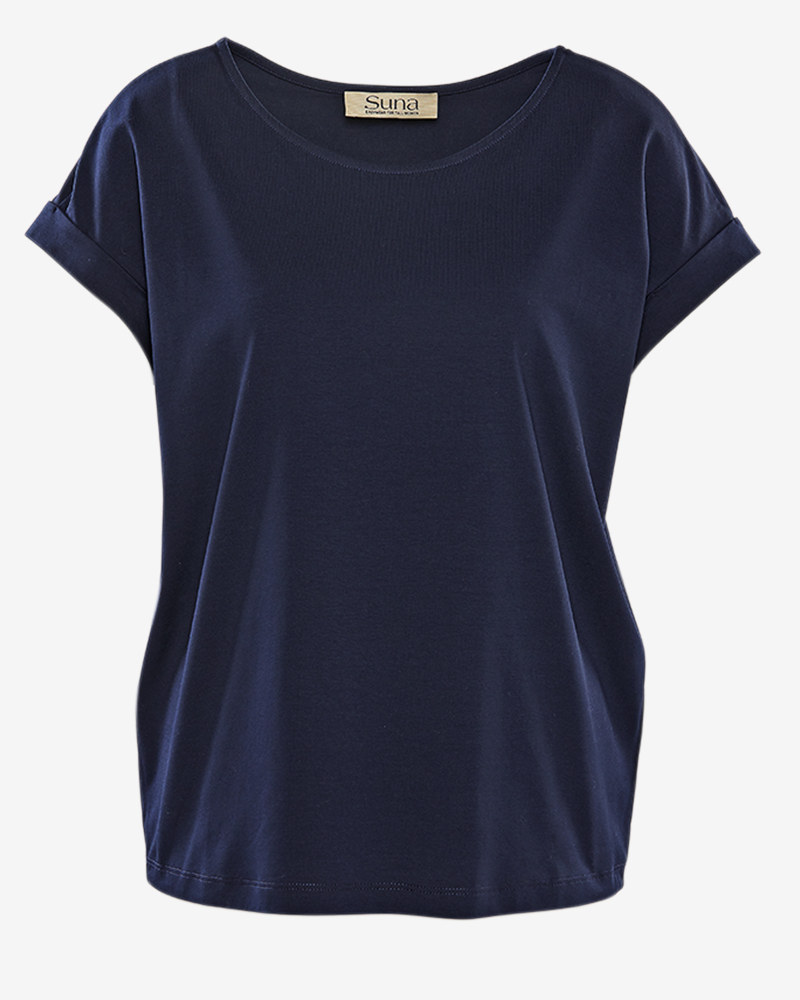411098-320_Anke_Shirt-dunkelblau BASIC-SHIRT VON SUNA