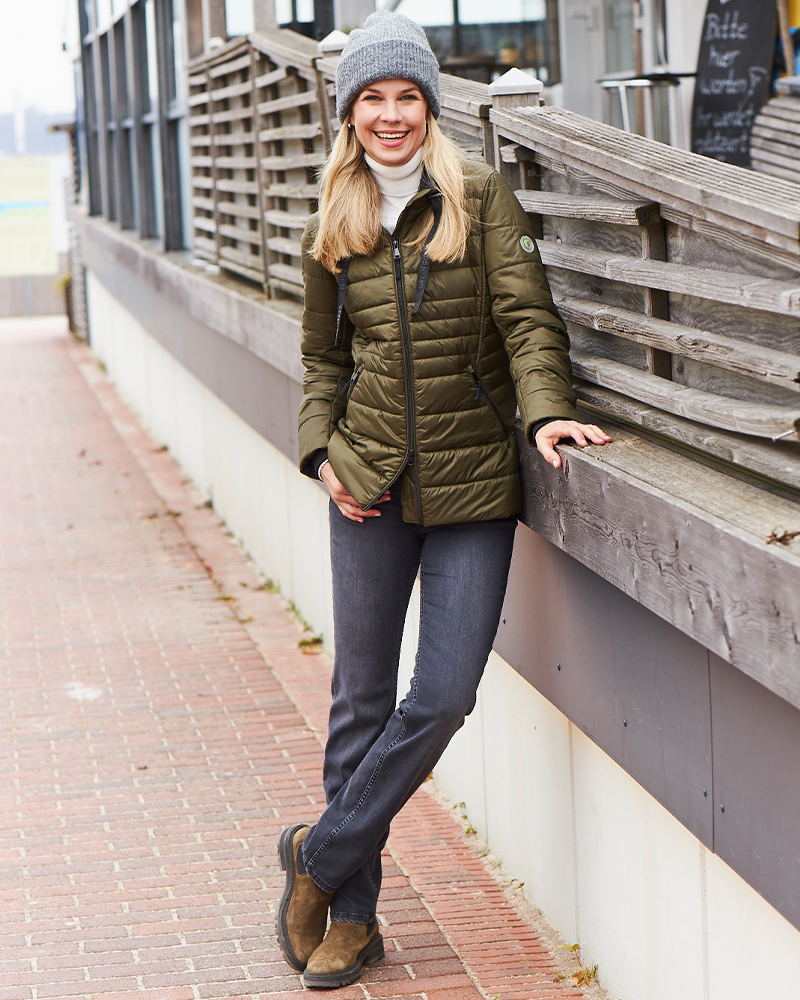 STEPPJACKE VON GREEN GOOSE grün Egü