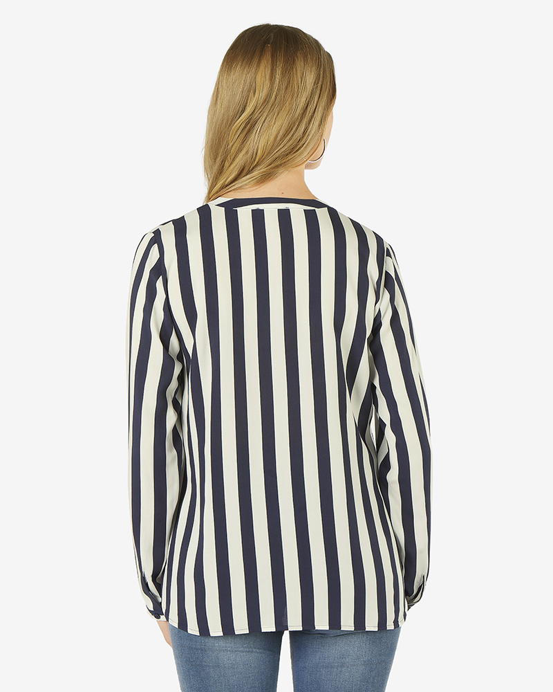 Bluse_marine_weiss_gestreift_hinten_411034_Konni LEGERE STREIFENBLUSE AUS VISKOSE