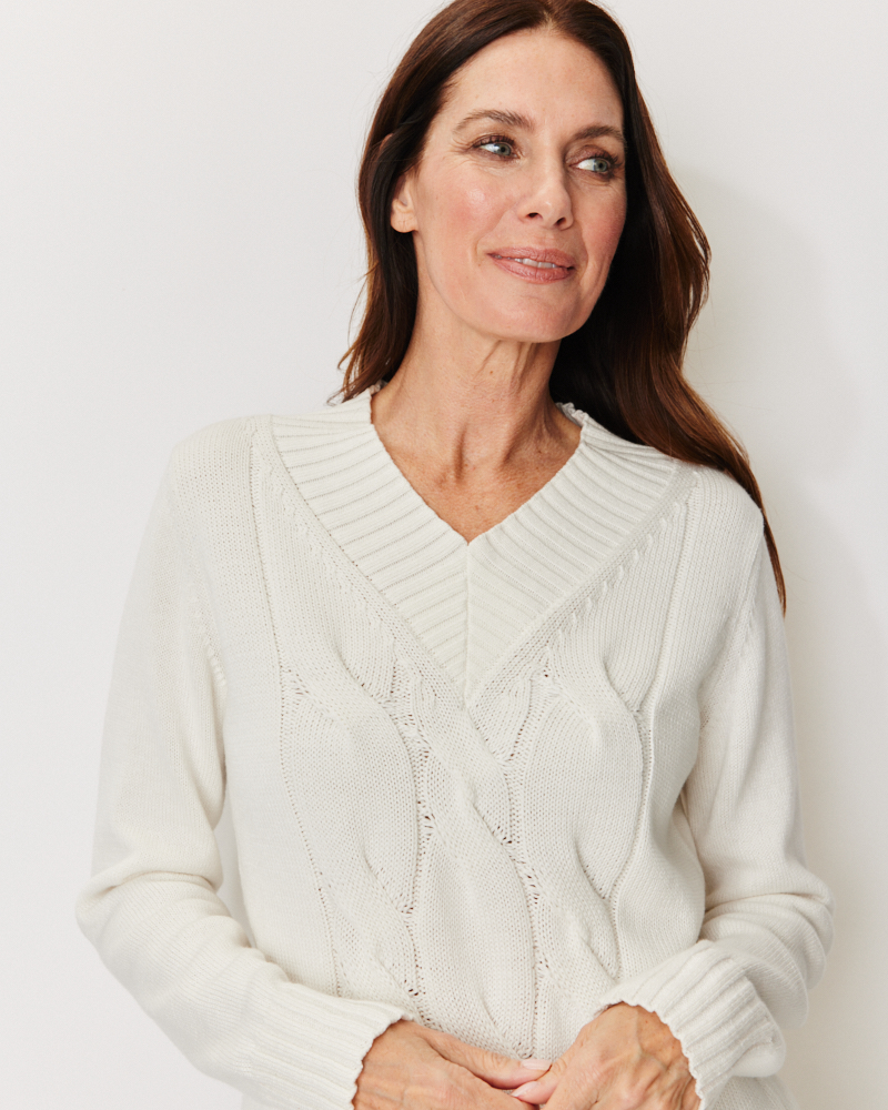 Zopfmuster-Pulli