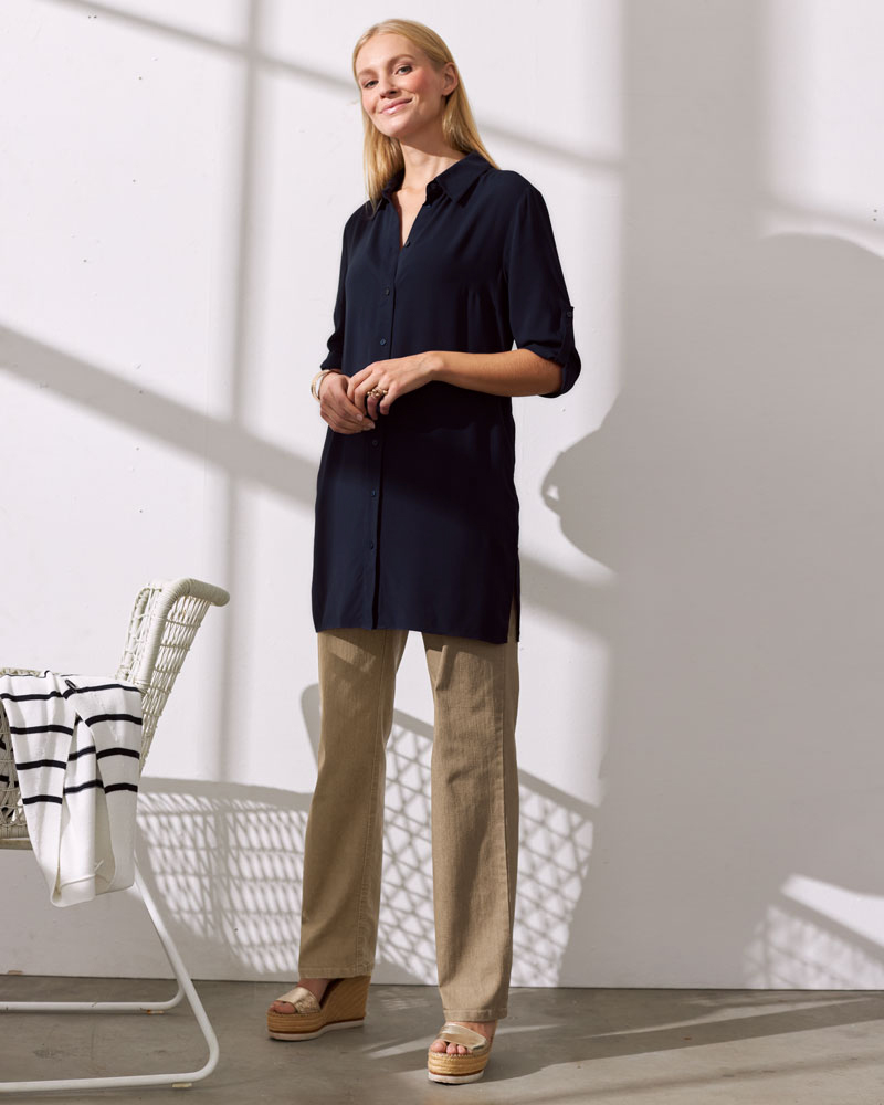 VISKOSE-LONGBLUSE VISKOSE-LONGBLUSE