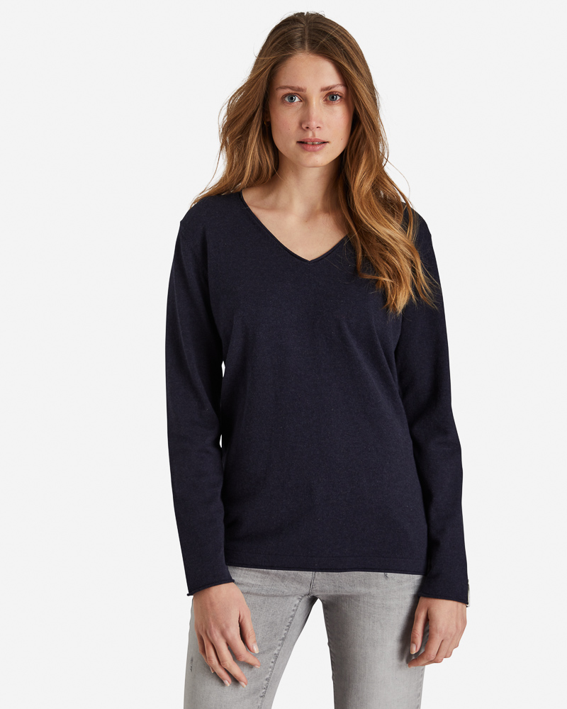 V-Pulli_marine_412006_Isgard BASIC-PULLI IN 2 FARBEN