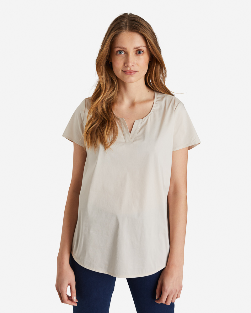 Stretchbluse_sand_412041_Tosca LEICHTE STRETCHBLUSE