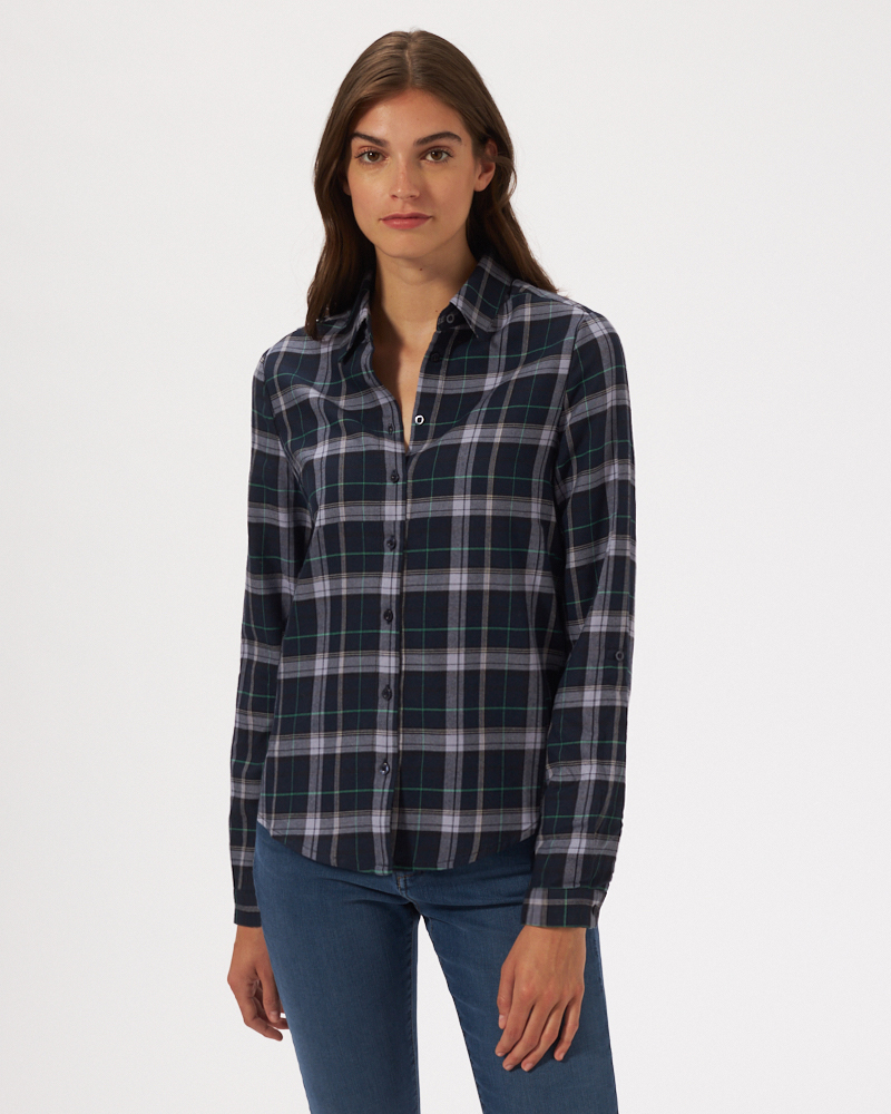 KARIERTE FLANELLBLUSE KARIERTE FLANELLBLUSE