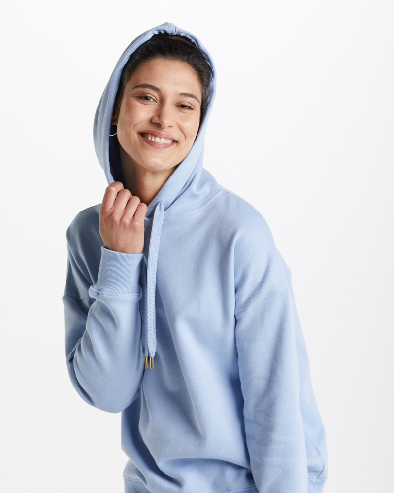 Sweatshirt_bleu_421104_Malou_Kapuze SWEATSHIRT VON SUNA