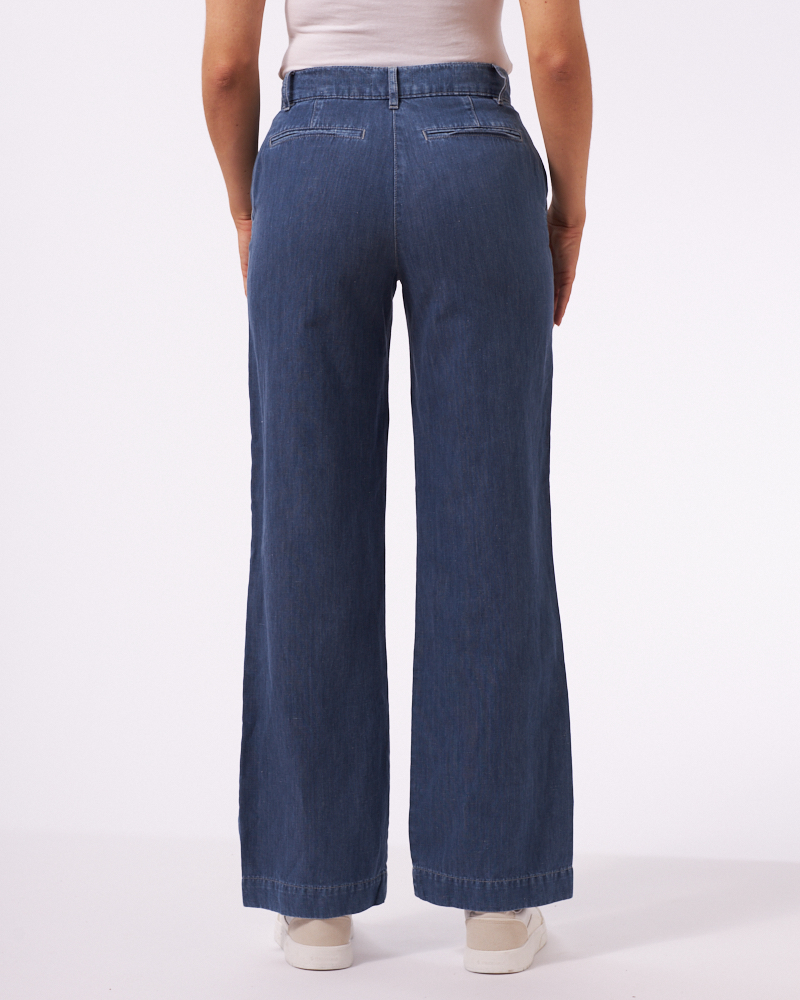 WEITE LEINEN-JEANS N VON BLOOMERS WEITE LEINEN-JEANS N VON BLOOMERS