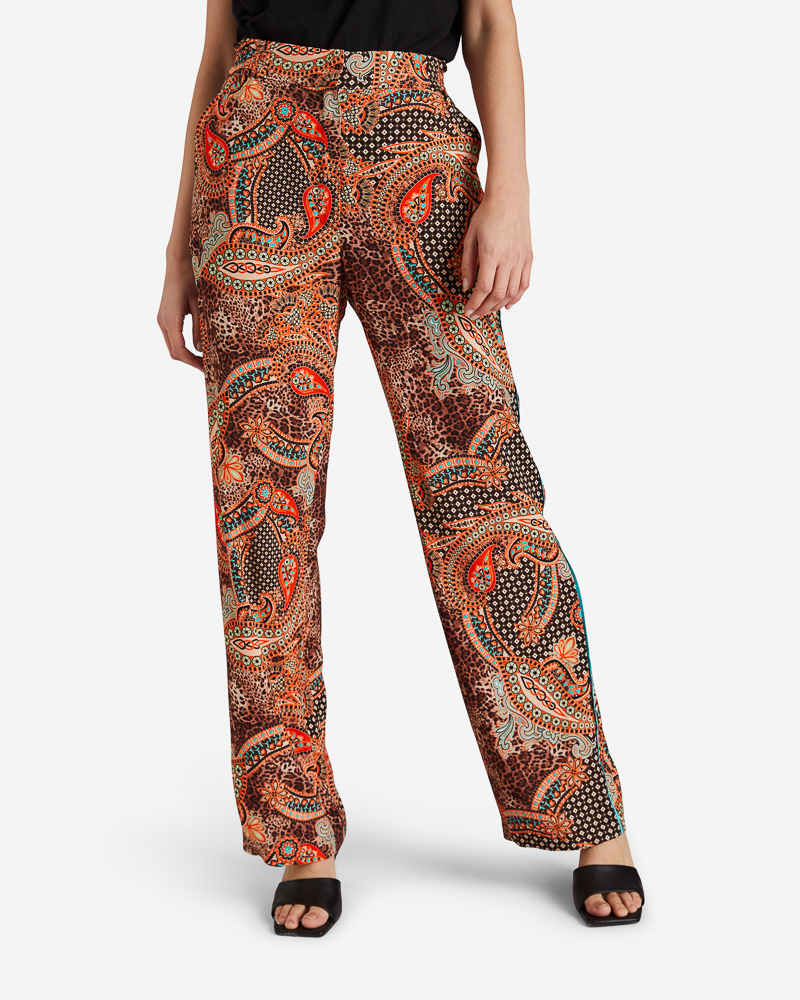 Paisley-Hose_orange_gemustert_412037_Milena LEICHTE VISKOSE-HOSE L