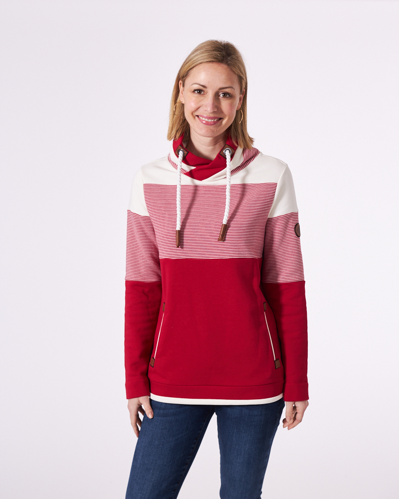 SWEATSHIRT IM MUSTERMIX