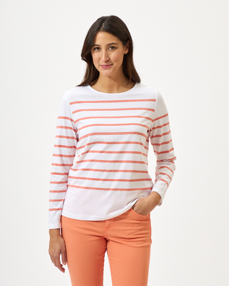 SHIRT MIT U-BOOT-AUSSCHNITT