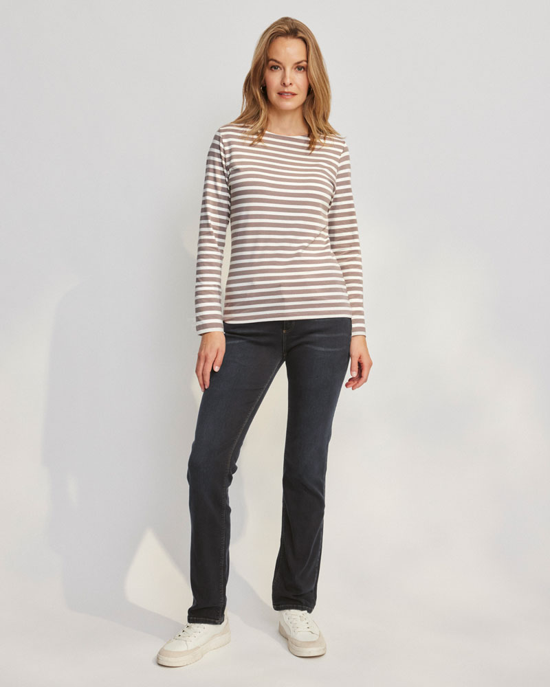 Tailliertes Ringelshirt