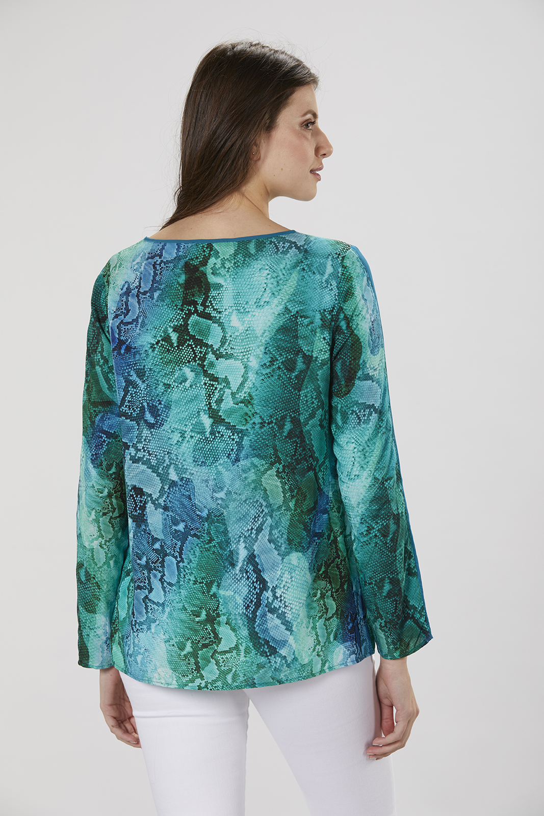 403026-44870 BLUSENSHIRT MIT SCHLANGENPRINT