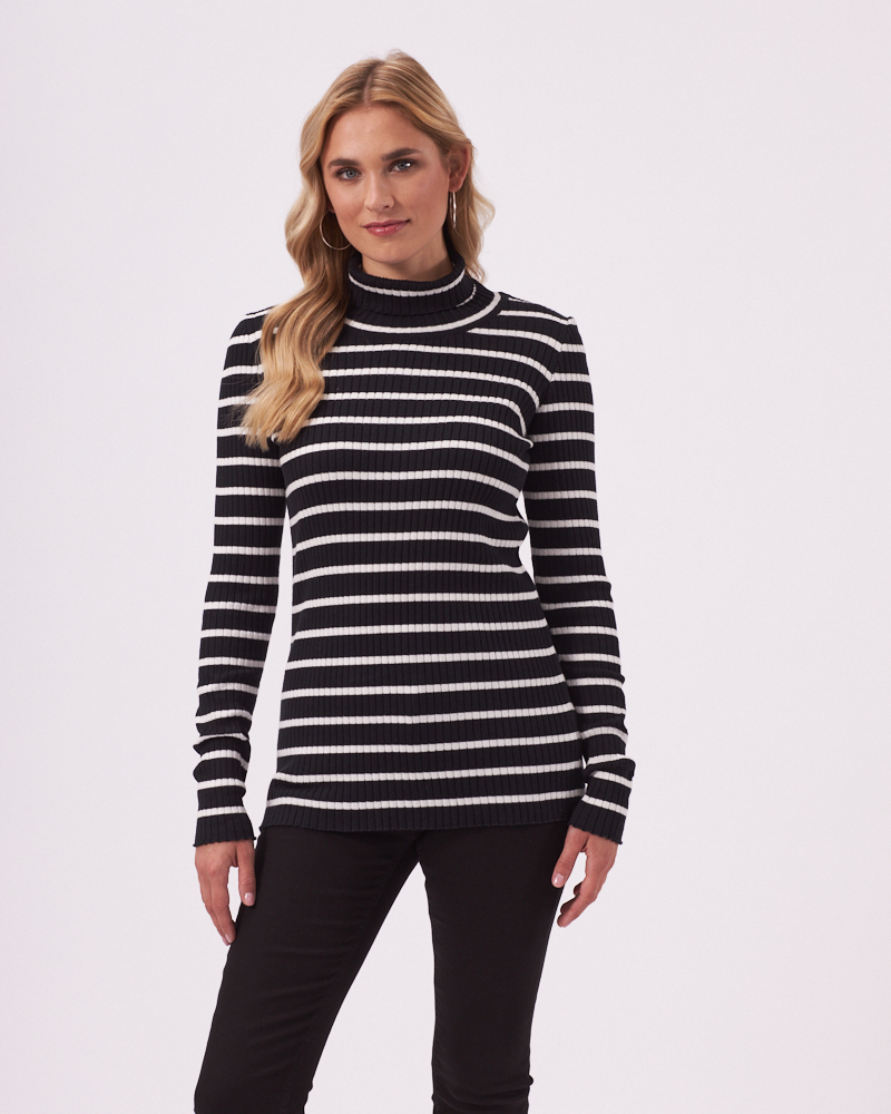 RINGELPULLI MIT ROLLKRAGEN RINGELPULLI MIT ROLLKRAGEN