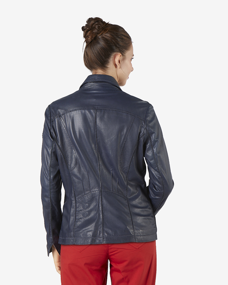 Lederjacke_blau_hinten_411094_Debora LEDERJACKE AUS LAMMNAPPA
