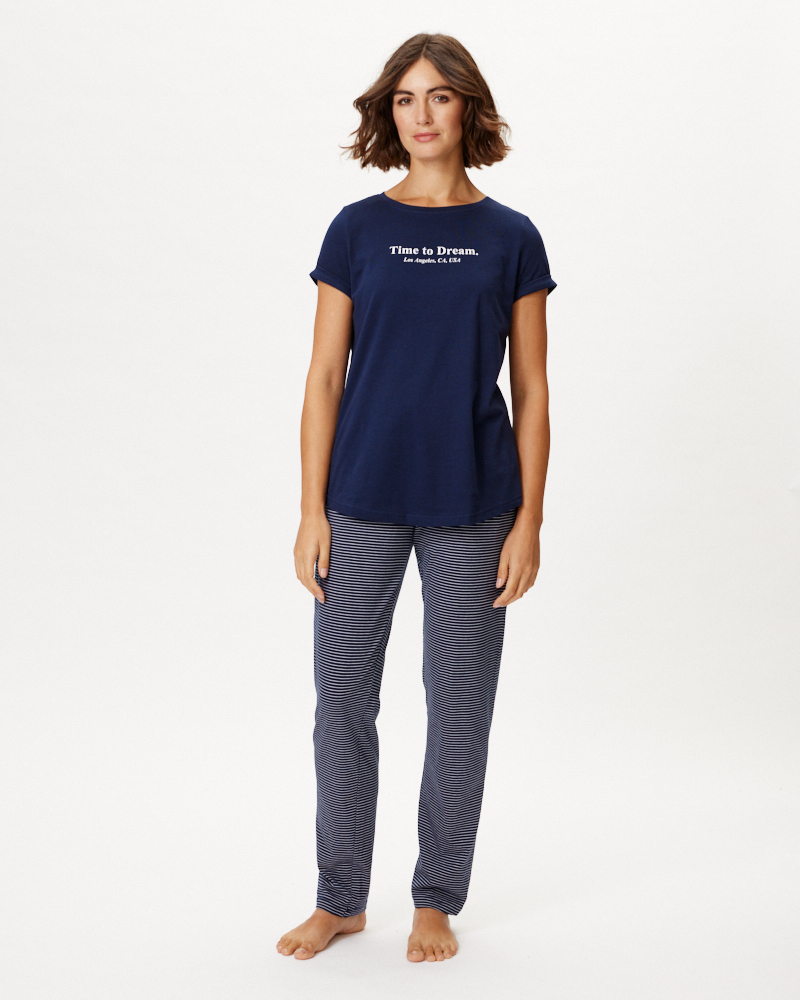 PYJAMA MIT STREIFENHOSE N