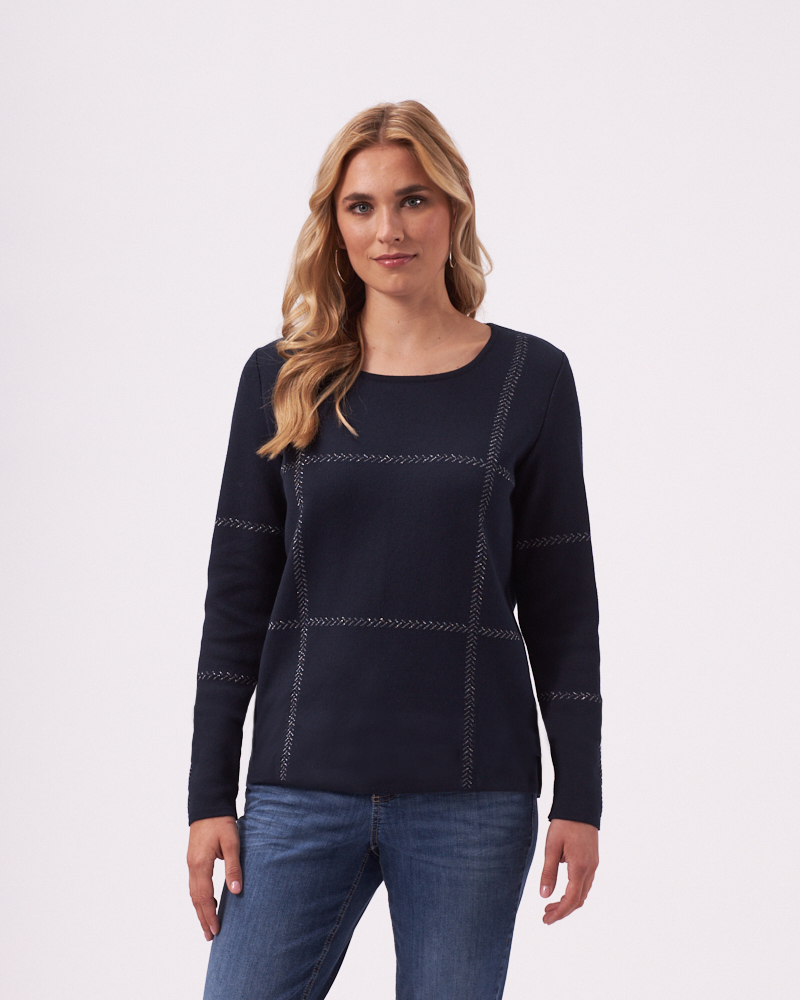 PULLI MIT KARO-DESSIN PULLI MIT KARO-DESSIN