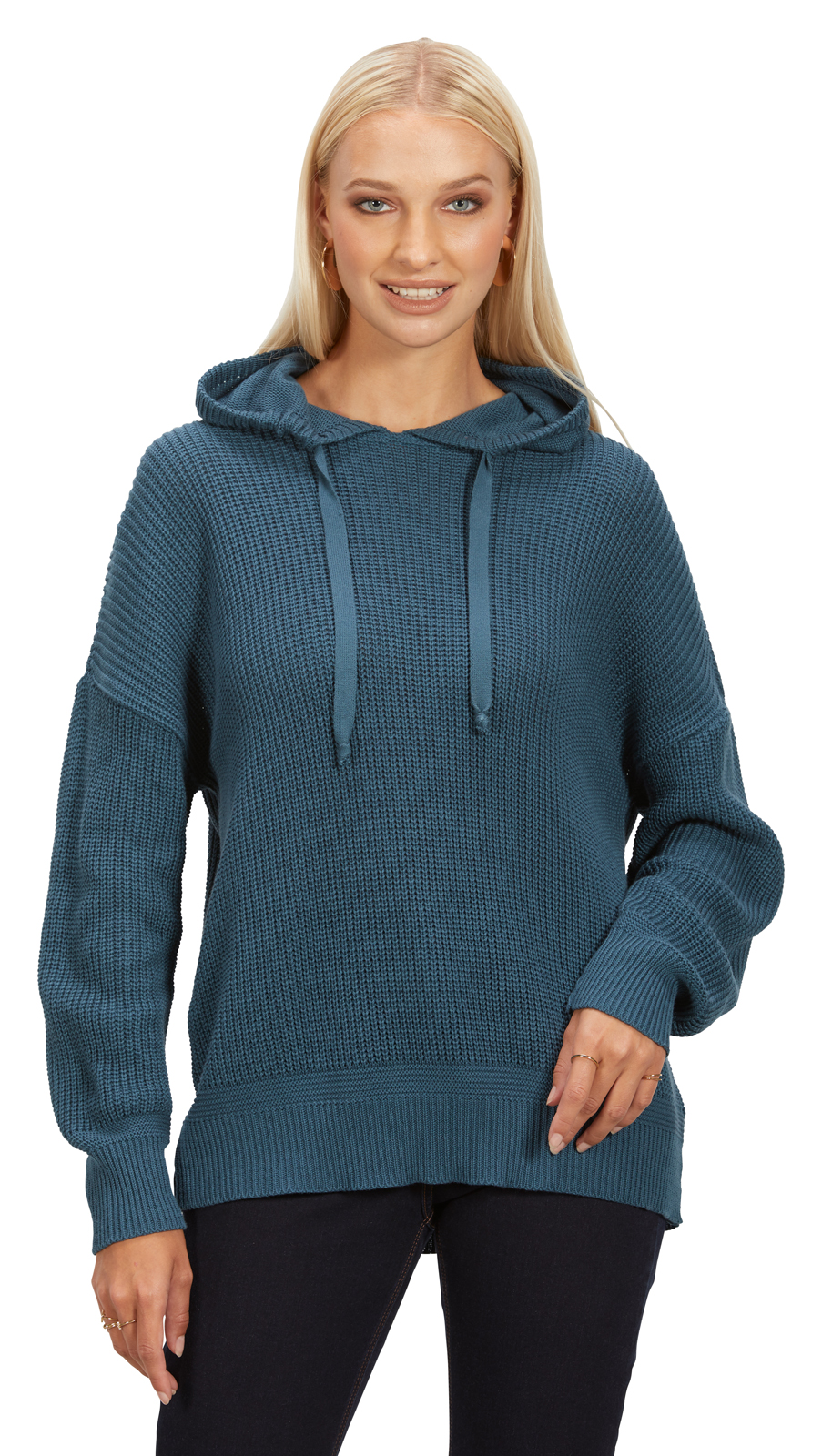 s8-392043_0897 KAPUZENPULLI MIT STRUKTURMUSTER