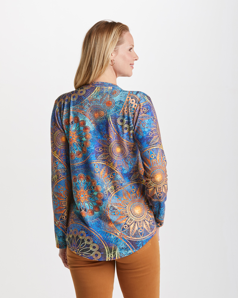 Tunika_multicolor_421081_Daika_hinten FARBENFROHE JERSEY-TUNIKA