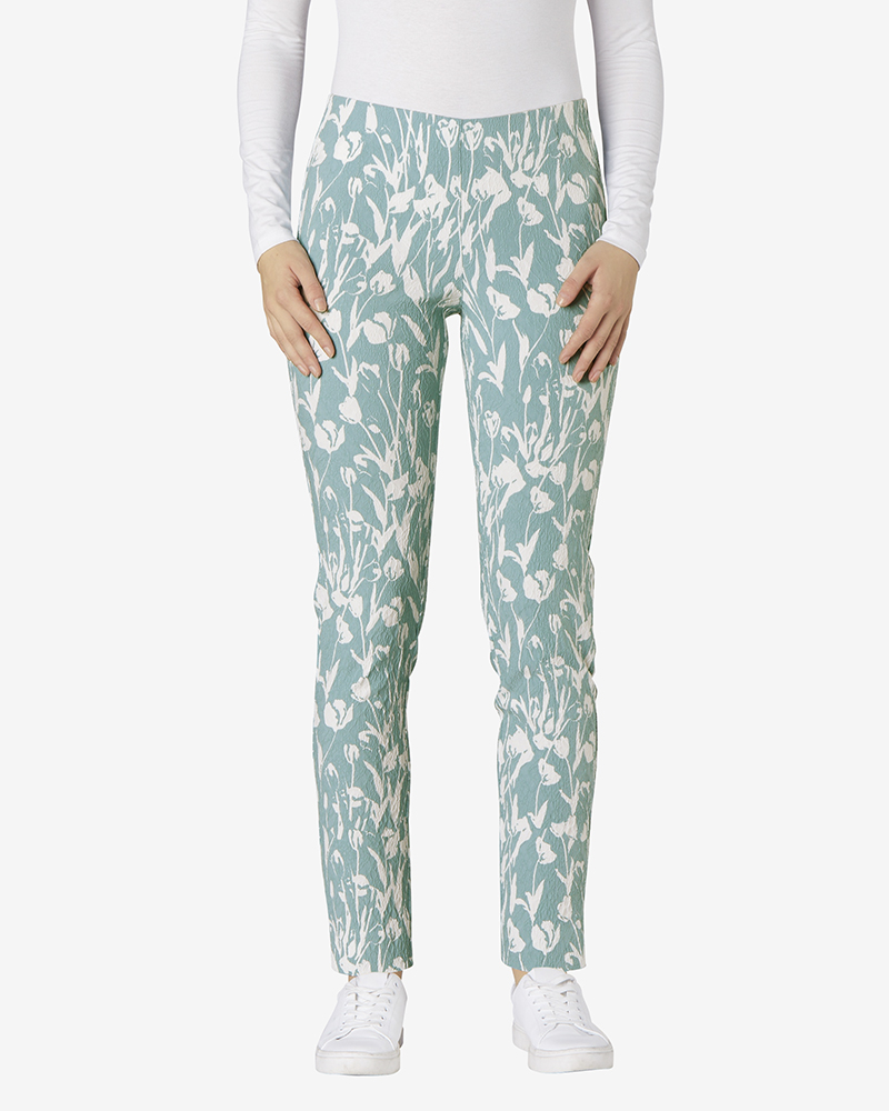 Hose-mint_gemustert_411036_Elvita_37984 SUPERSTRETCH-SCHLUPFHOSE L