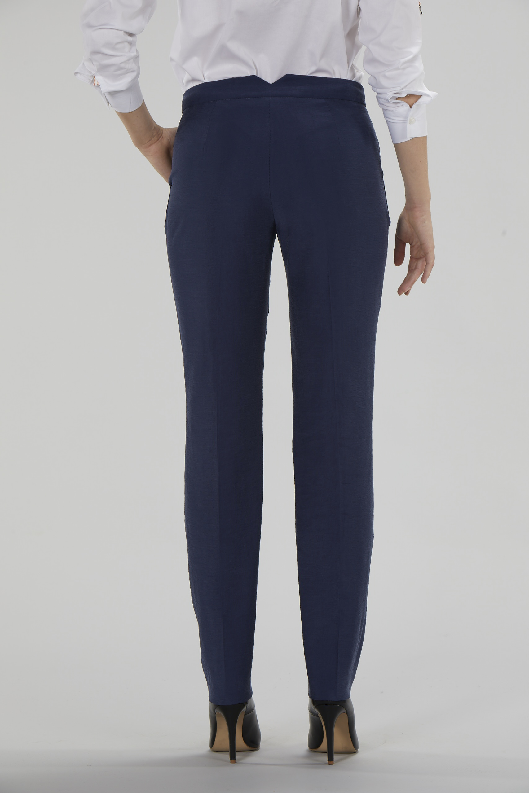 Anzughose_blau_hinten_413005 ANZUGHOSE L
