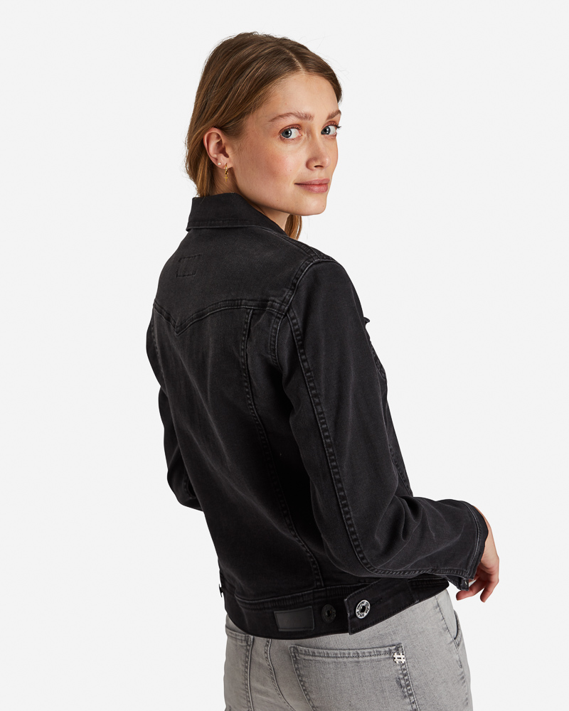 Jeansjacke_black-used_hinten_412005_Adora JEANSJACKE