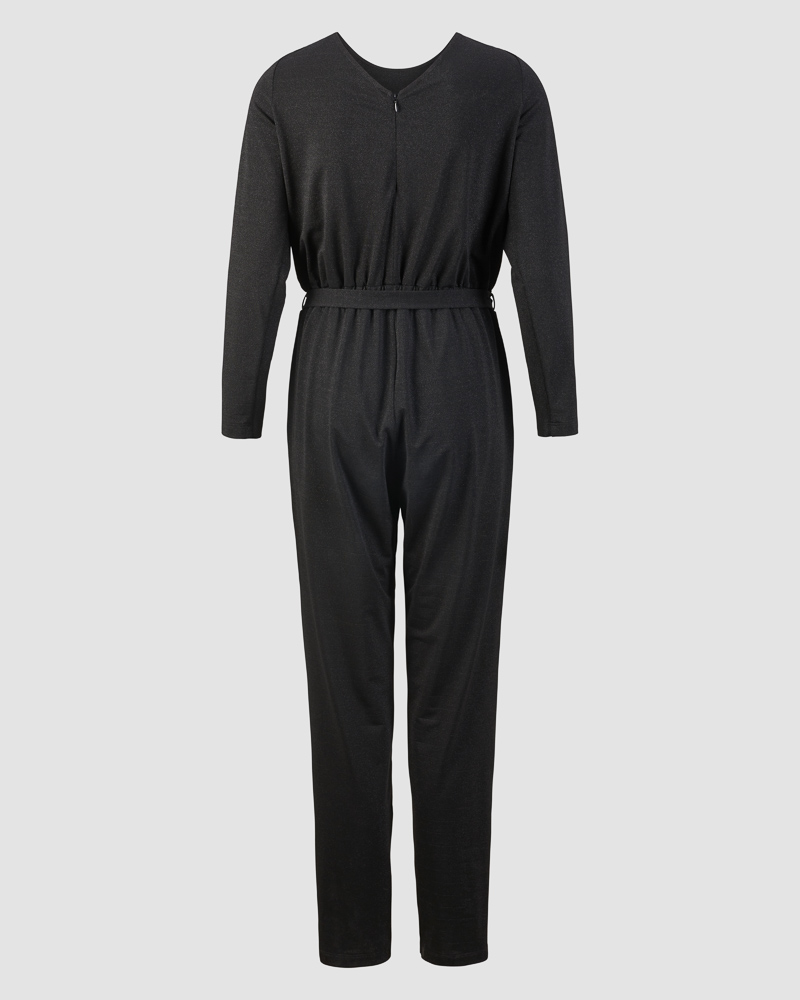 Overall_schwarz_gl-nzend_421171_Ela_406025_hinten MODISCHER JUMPSUIT VON SUNA