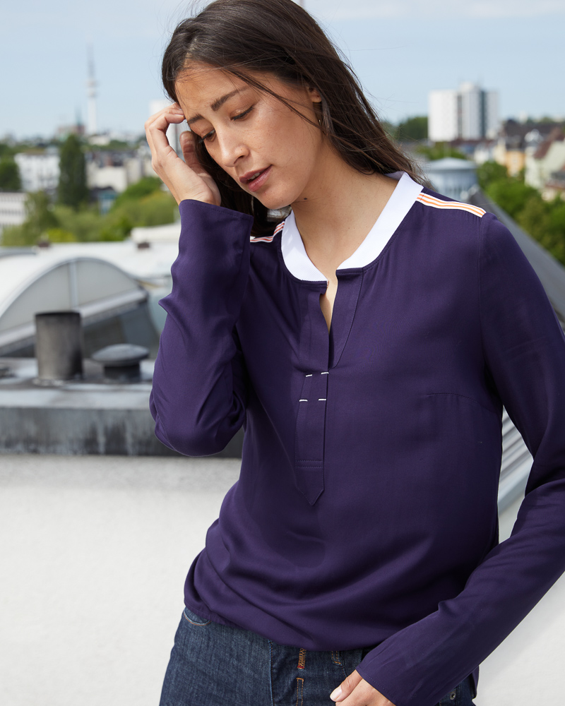 BLUSE-marine-406043 TUNIKABLUSE AUS VISKOSE