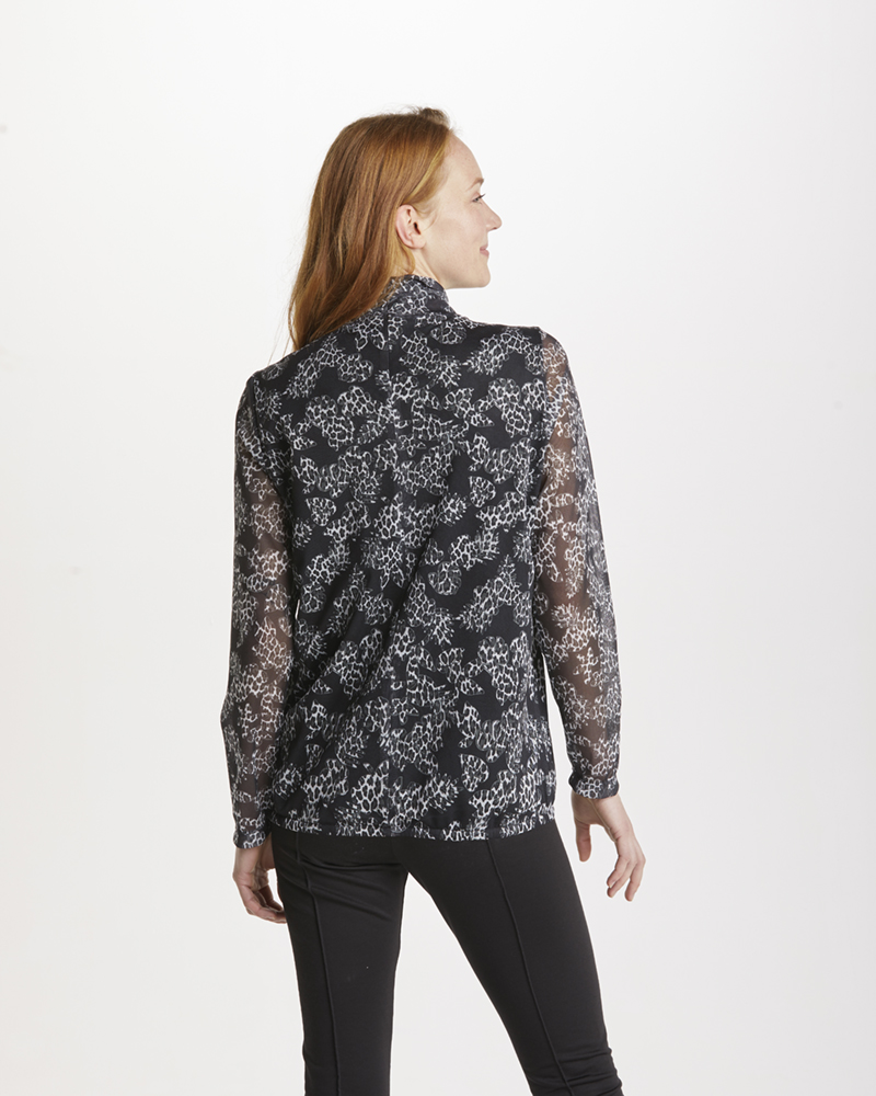BLUSE MIT STEHKRAGEN BLUSE MIT STEHKRAGEN