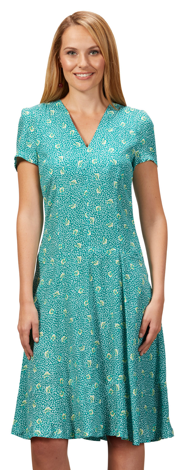 401022Leslie_10695 AUSGESTELLTES SOMMERKLEID