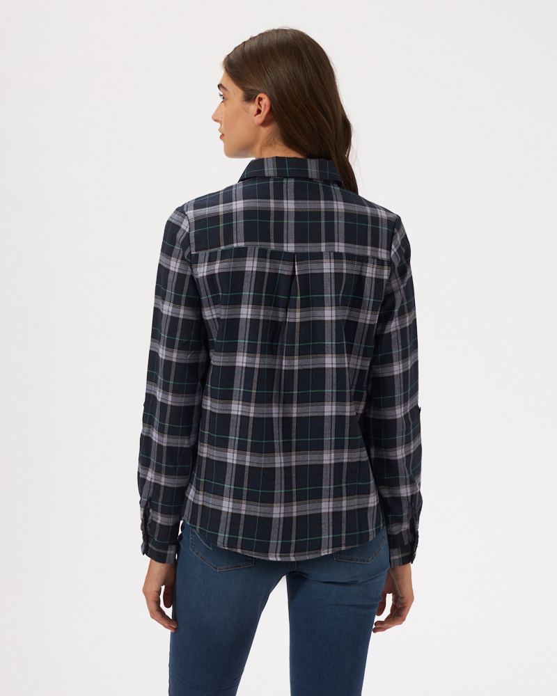 KARIERTE FLANELLBLUSE KARIERTE FLANELLBLUSE