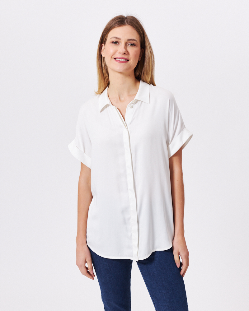 TOLLE KURZARM-BLUSE