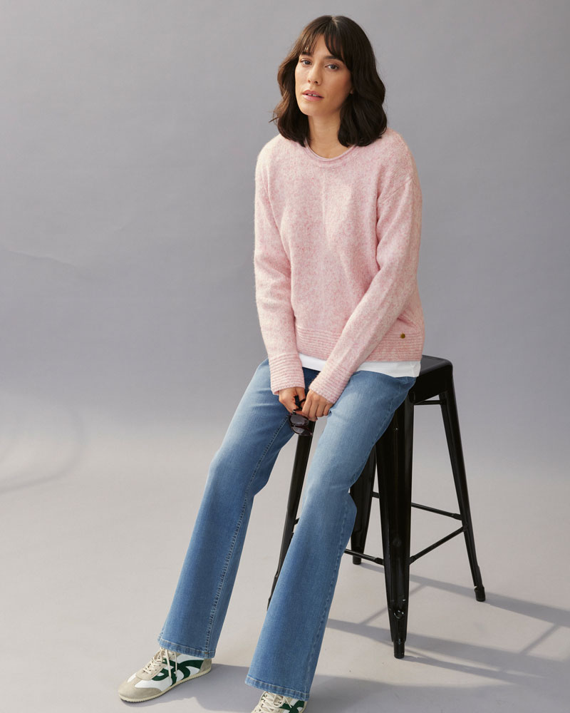 Basic-Shirt mit Rundhals-Ausschnitt