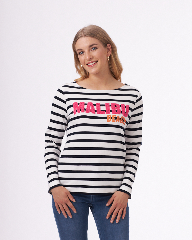 SHIRT MIT FROTTEE-DRUCK SHIRT MIT FROTTEE-DRUCK