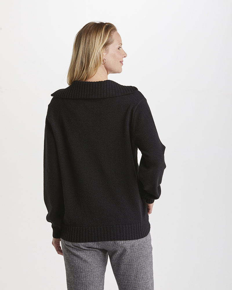 Pulli_schwarz_421022_Campina_hinten MODISCHER BOXY-PULLI